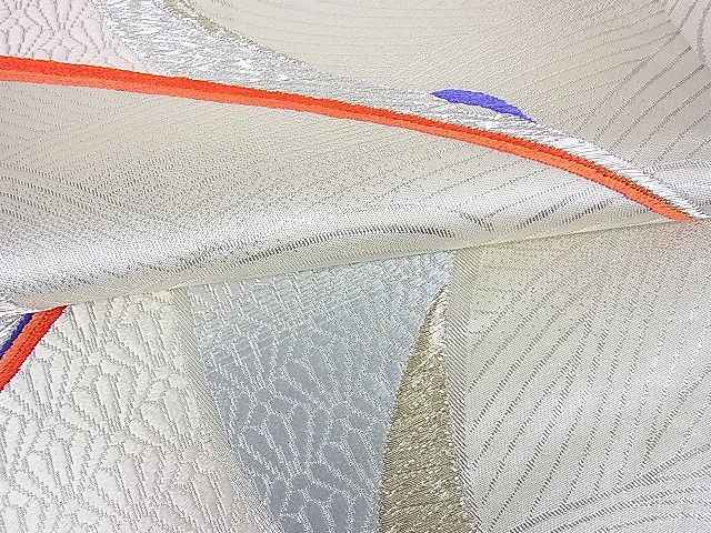 平和屋着物■六通柄袋帯 立波飛鳥文 金銀糸 逸品 ox0967