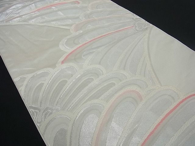 平和屋着物■六通柄京袋帯 舞華文 銀糸 逸品 ox1127