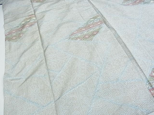 平和屋着物■上質な紬 幾何学文様 逸品 ox1825