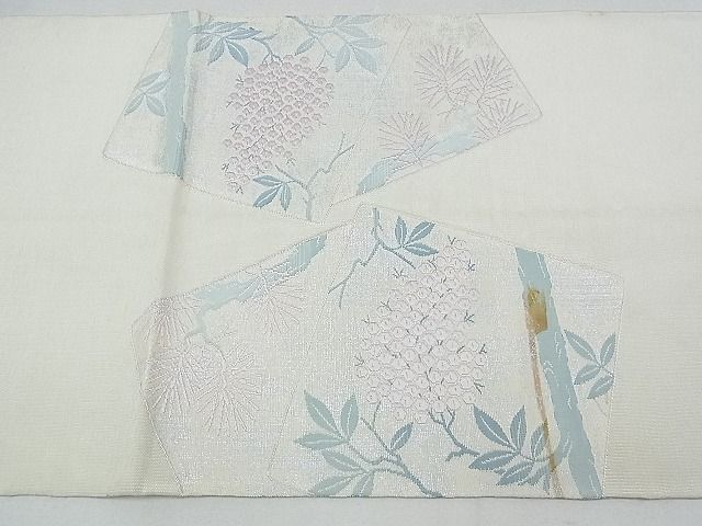 平和屋着物■太鼓柄袋帯 色紙重ね南天文 逸品 ox1938