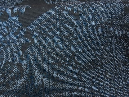 平和屋着物■上質な紬 風景草花文 逸品 ox2006