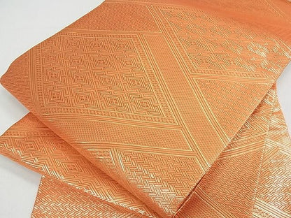 平和屋着物■佐賀錦 全通柄袋帯 吉祥文 金糸 逸品 ox2277