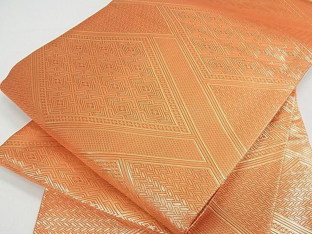 平和屋着物■佐賀錦 全通柄袋帯 吉祥文 金糸 逸品 ox2277