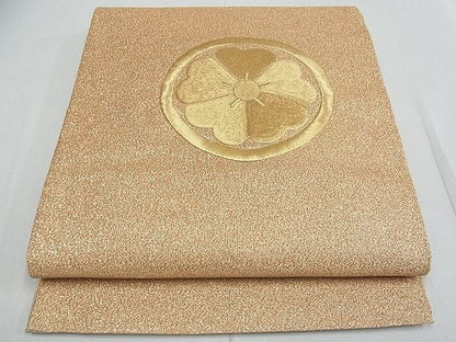 平和屋着物■両面六通柄袋帯 花丸文 金銀糸 逸品 ox2945