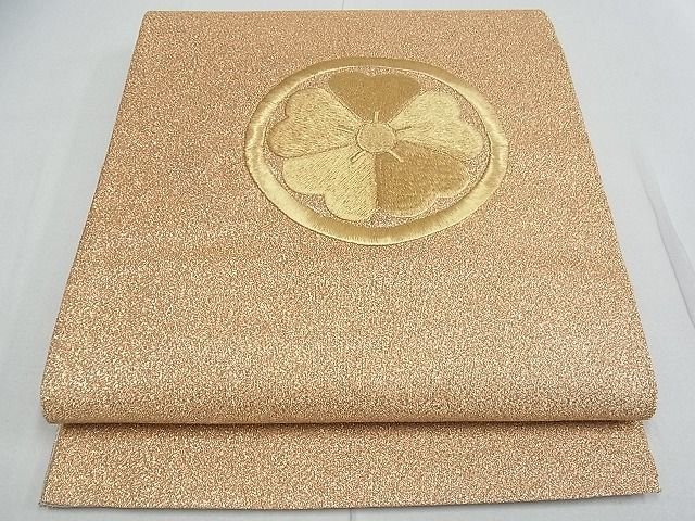 平和屋着物■両面六通柄袋帯 花丸文 金銀糸 逸品 ox2945