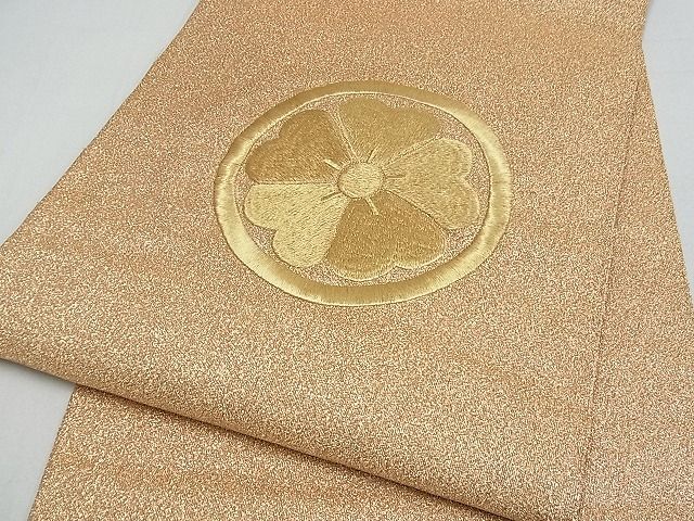 平和屋着物■両面六通柄袋帯 花丸文 金銀糸 逸品 ox2945