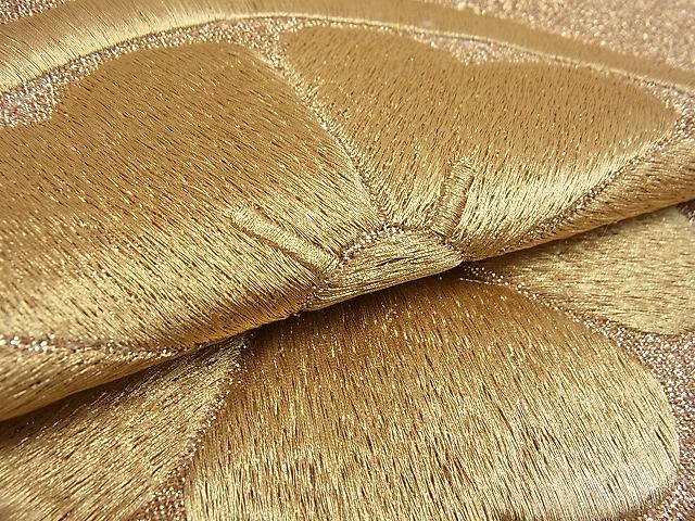 平和屋着物■両面六通柄袋帯 花丸文 金銀糸 逸品 ox2945