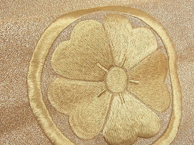 平和屋着物■両面六通柄袋帯 花丸文 金銀糸 逸品 ox2945