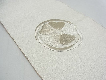 平和屋着物■両面六通柄袋帯 花丸文 金銀糸 逸品 ox2945