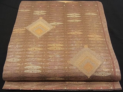 平和屋着物■六通柄袋帯 海の花 金糸 逸品 n-pk0192