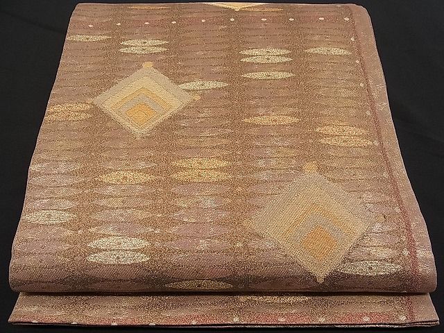 平和屋着物■六通柄袋帯 海の花 金糸 逸品 n-pk0192