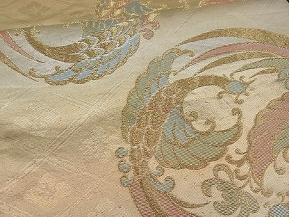平和屋着物■六通柄袋帯 鳳凰丸文 金糸 逸品 n-pk0750