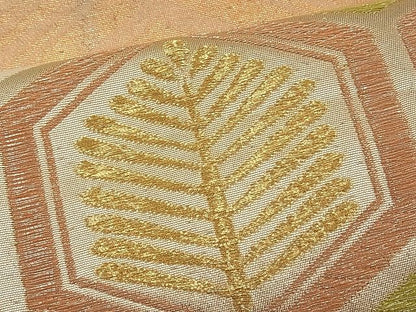 平和屋着物■六通柄袋帯 唐織 地紙若松亀甲文 金銀糸 逸品 n-pk0846