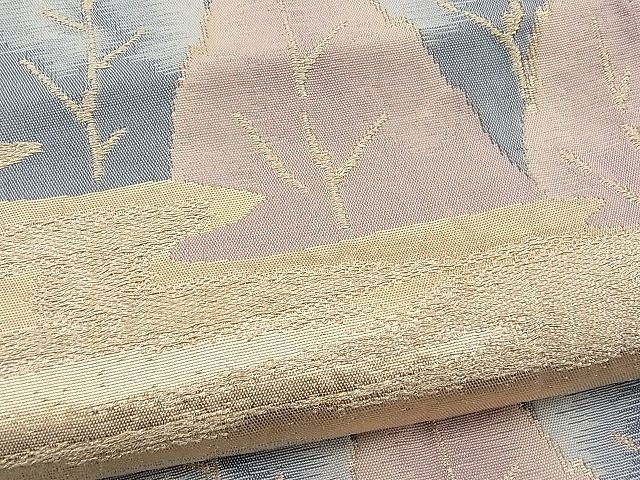 平和屋着物■六通柄袋帯 霞樹林文 金銀糸 逸品 n-pk0876
