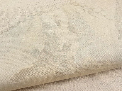 平和屋着物■六通柄袋帯 松 銀糸 逸品 n-pk0878