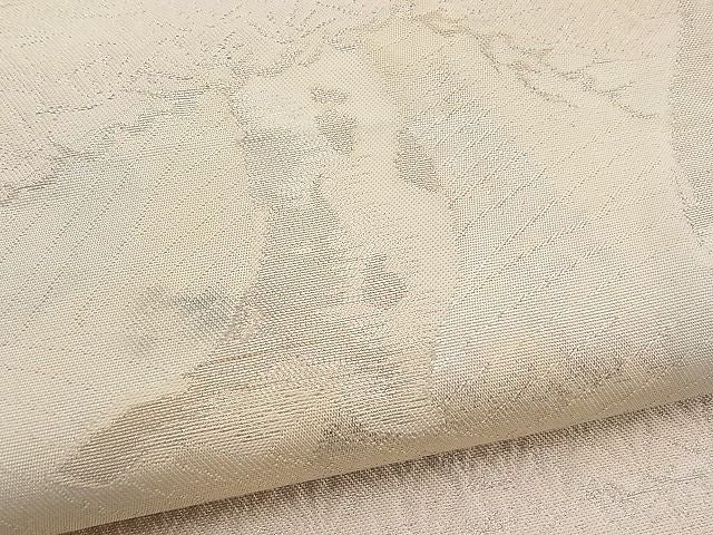 平和屋着物■六通柄袋帯 松 銀糸 逸品 n-pk0878