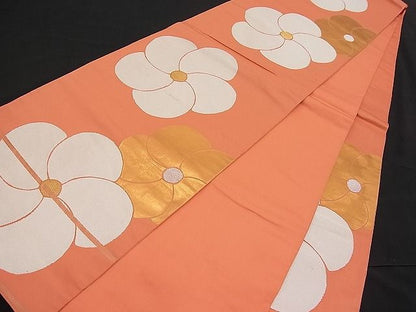 平和屋着物■六通柄袋帯 捻花文 金銀糸 逸品 n-pk0896