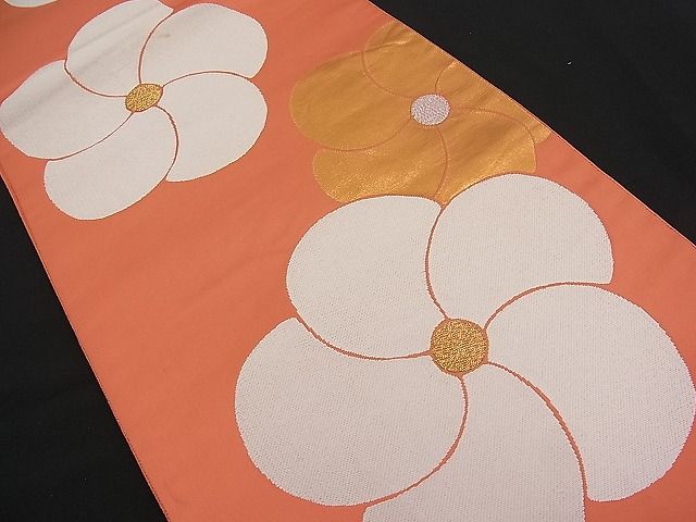 平和屋着物■六通柄袋帯 捻花文 金銀糸 逸品 n-pk0896