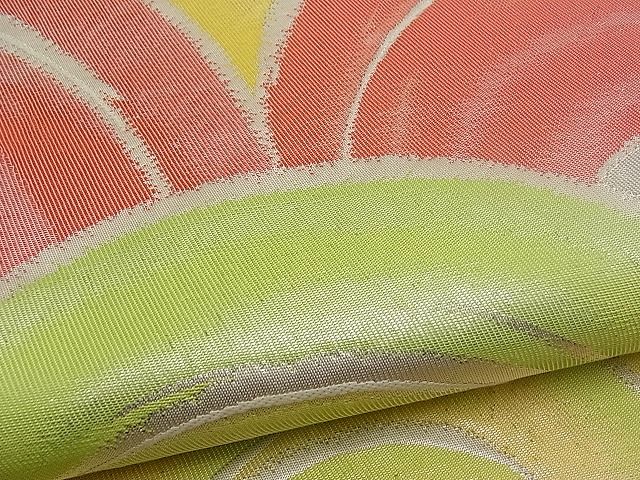 平和屋着物■六通柄袋帯 青海波 銀糸 逸品 n-pk0921