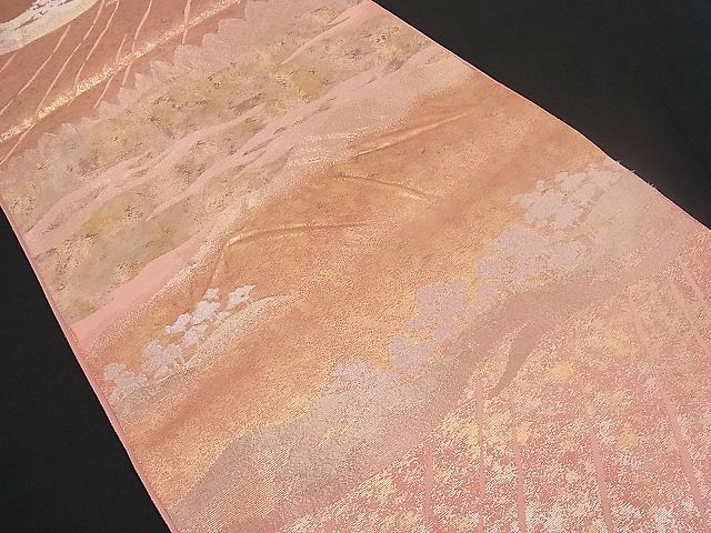 平和屋着物■六通柄袋帯 浜松 金銀糸 逸品 n-pk0929