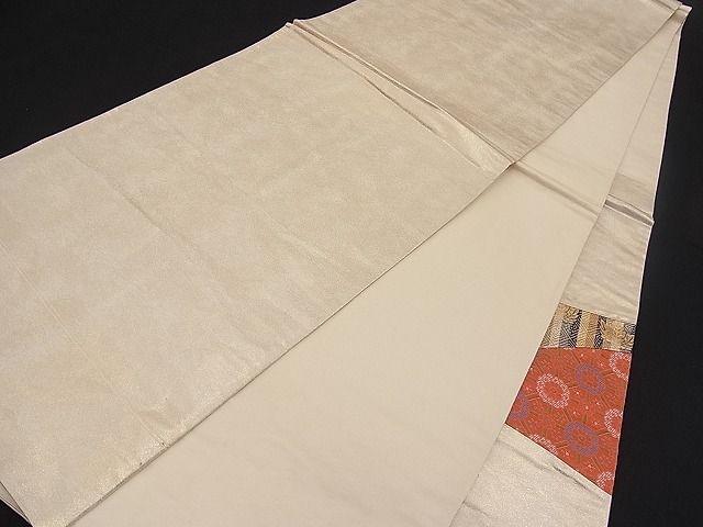 平和屋着物■六通太鼓柄袋帯 切嵌 吉祥文 金糸 逸品 n-pk1102