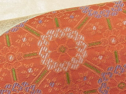 平和屋着物■六通太鼓柄袋帯 切嵌 吉祥文 金糸 逸品 n-pk1102
