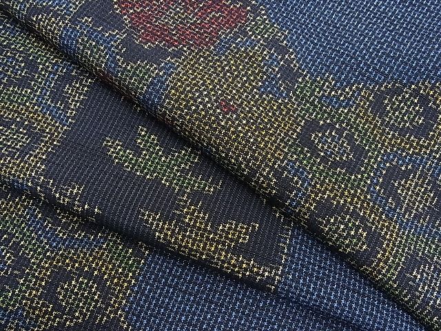 平和屋着物■上質な紬　亀甲花文　逸品　n-pk1865