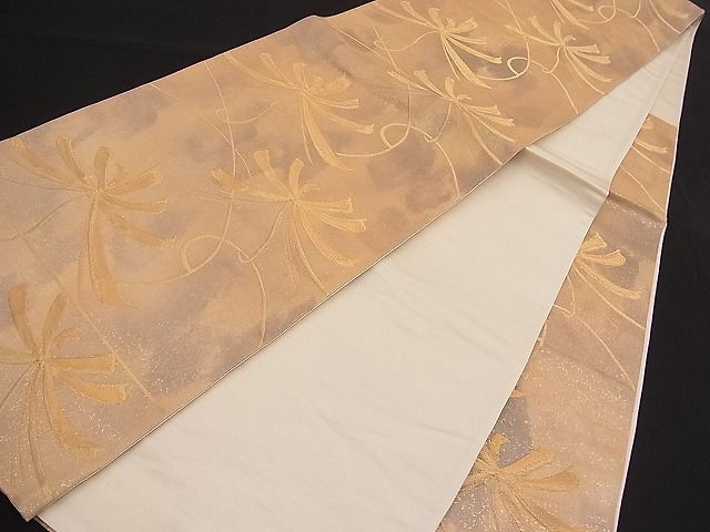 平和屋着物■六通柄袋帯 乱菊 金糸 逸品 n-pk1978