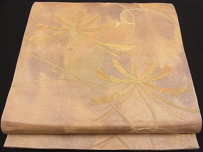 平和屋着物■六通柄袋帯 乱菊 金糸 逸品 n-pk1978