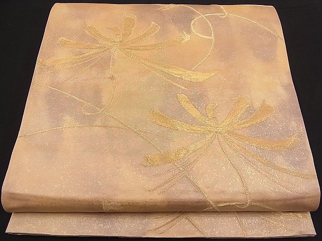 平和屋着物■六通柄袋帯 乱菊 金糸 逸品 n-pk1978