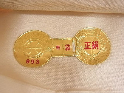 平和屋着物■西陣 六通柄袋帯 唐織 桂裳 銀糸 逸品 n-pk1984