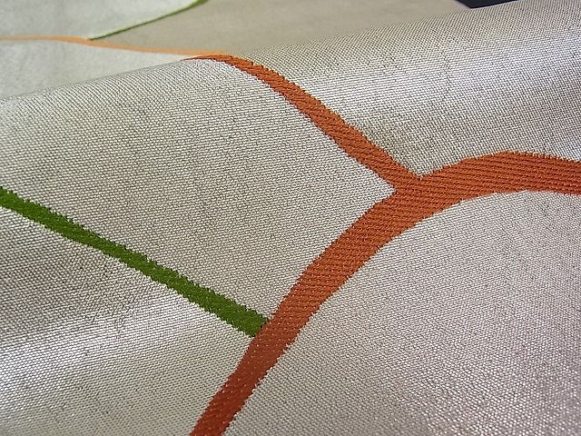 平和屋着物■六通柄袋帯 遠山文 逸品 pn2548