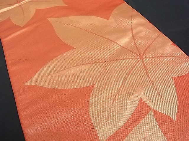 平和屋着物■六通柄袋帯 本袋帯 楓 金糸 逸品 pn2575