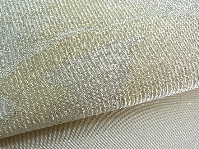 平和屋着物■六通柄袋帯 道長文 銀糸 逸品 pn3161