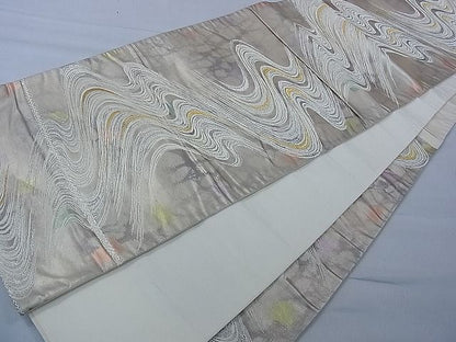 平和屋着物■六通柄袋帯 古都の四季 錦引箔 逸品 pn4189