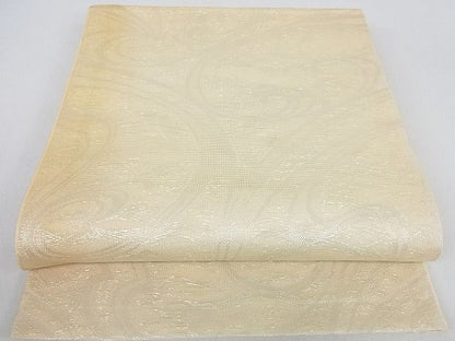 平和屋着物■夏物 六通柄袋帯 立波文 銀糸 逸品 ps8403