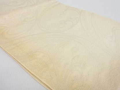 平和屋着物■夏物 六通柄袋帯 立波文 銀糸 逸品 ps8403