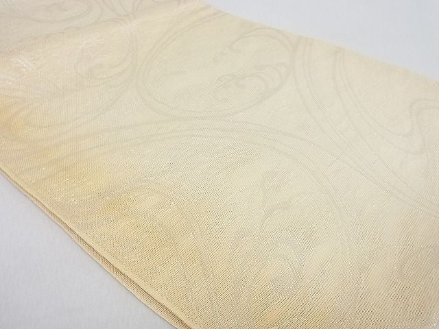 平和屋着物■夏物 六通柄袋帯 立波文 銀糸 逸品 ps8403