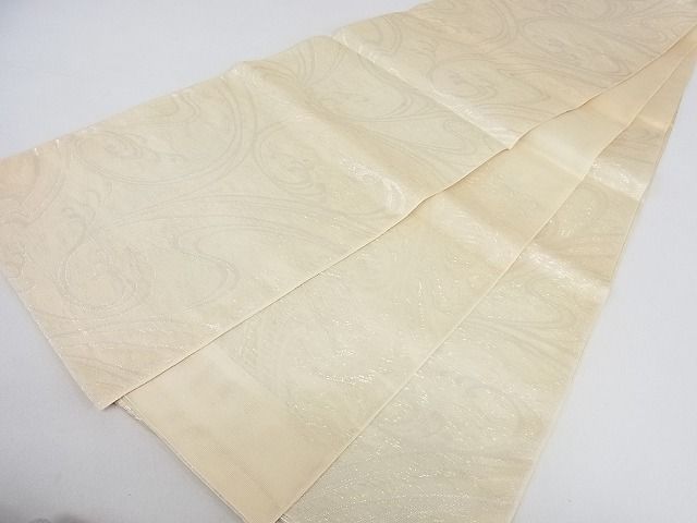 平和屋着物■夏物 六通柄袋帯 立波文 銀糸 逸品 ps8403