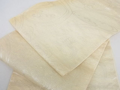 平和屋着物■夏物 六通柄袋帯 立波文 銀糸 逸品 ps8403