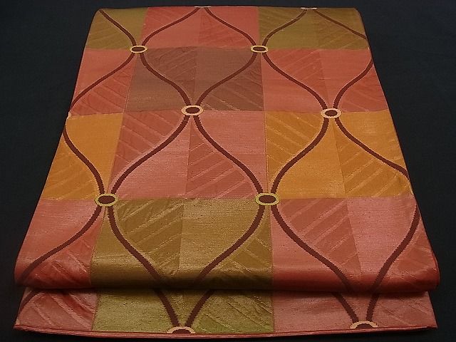 平和屋着物■西陣 六通柄袋帯 立涌吉祥文 逸品 n-qt0124