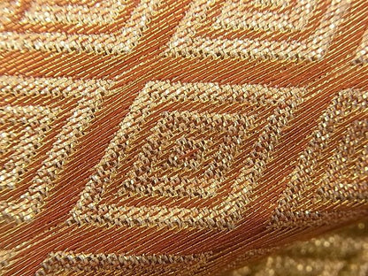 平和屋着物■六通柄袋帯 エ霞文 金糸 やまとオリジナル 逸品 n-qt0125