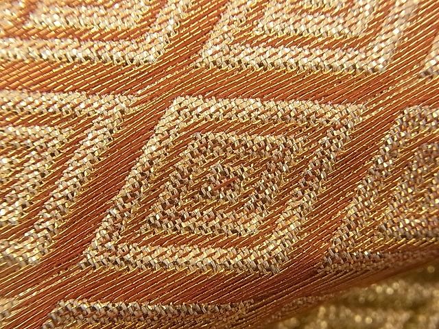 平和屋着物■六通柄袋帯 エ霞文 金糸 やまとオリジナル 逸品 n-qt0125
