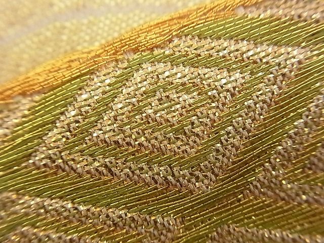 平和屋着物■六通柄袋帯 エ霞文 金糸 やまとオリジナル 逸品 n-qt0125