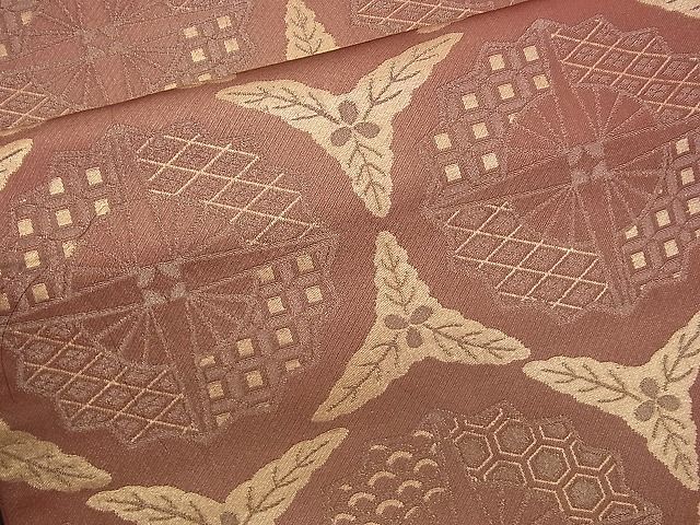 平和屋着物■六通柄袋帯 吉祥文 金糸 逸品 n-qt0159