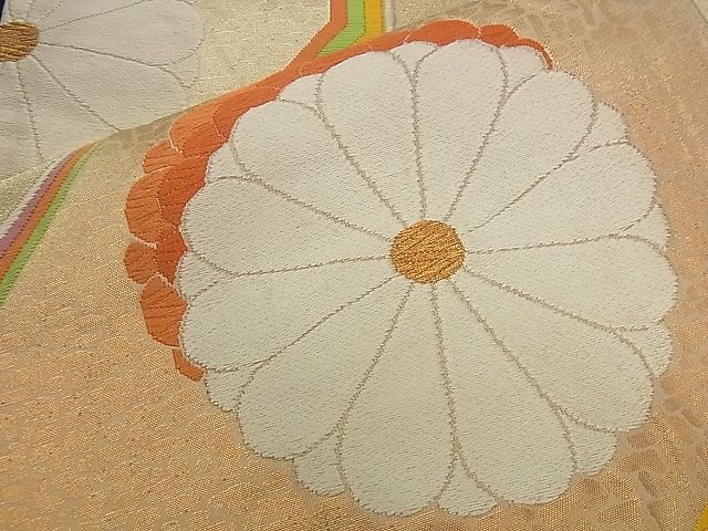 平和屋着物■六通柄袋帯 唐織 蜀江花文 金糸 逸品 n-qw0032