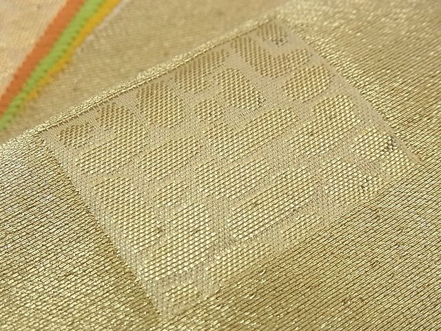平和屋着物■六通柄袋帯 唐織 蜀江花文 金糸 逸品 n-qw0032