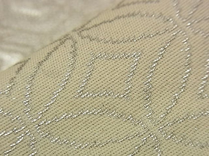 平和屋着物■六通柄袋帯 色紙重ね吉祥文 銀糸 逸品 n-qw0045