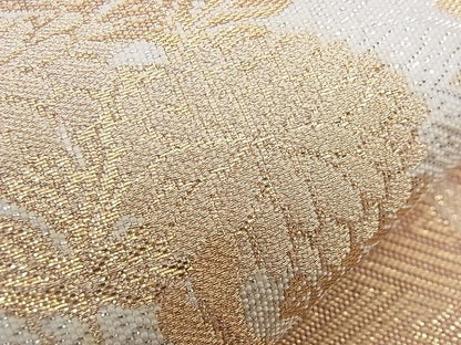 平和屋着物■佐賀錦 六通柄袋帯 籬花文 金銀糸 逸品 n-qw0093
