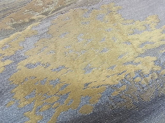 平和屋着物■六通柄袋帯 重ね山樹林文 金銀糸 逸品 n-qw0099